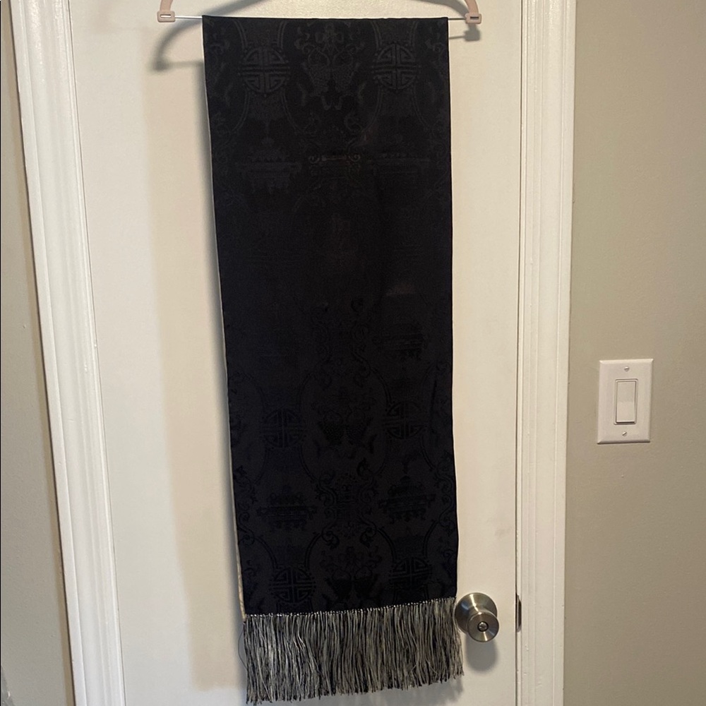 Fantastic  Fringed Shanghai Tang Silk Scarf/ Wrap NWOT